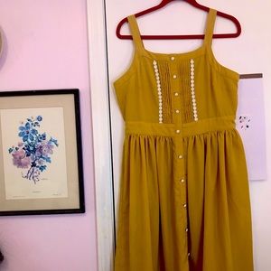 Modcloth yellow spring and summer dress
